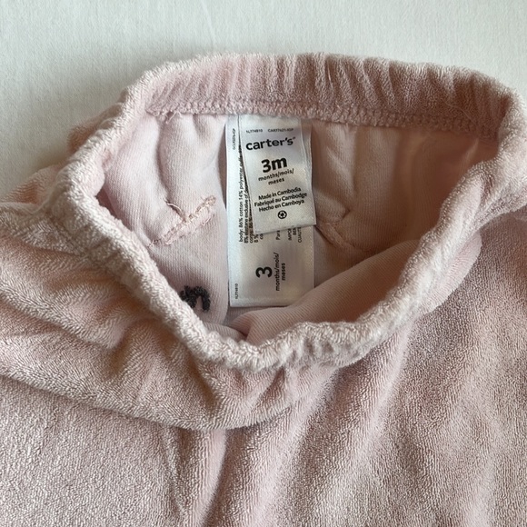 Pink 3 Piece Carter’s Baby Girl’s Outfit- Jacket, Onesie & Pants Size 3 Months - Picture 7 of 12